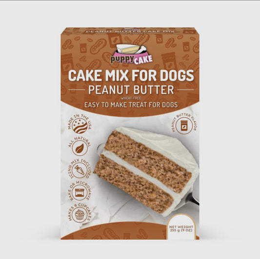 "Puppy Cake Peanut Butter Cake Mix"