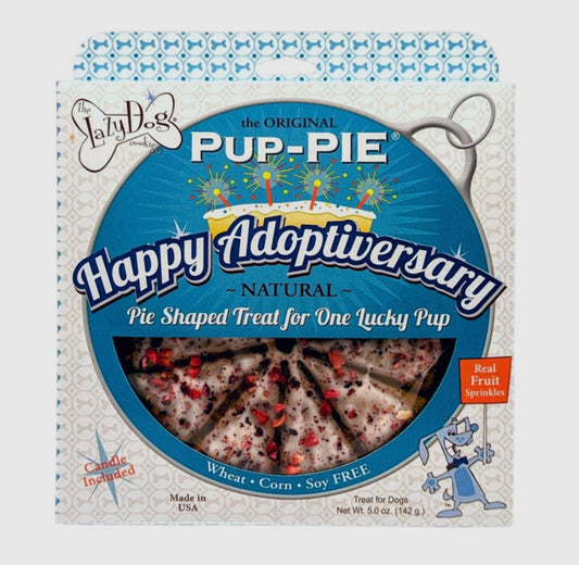 "Happy Adoptiversary Pup-Pie"