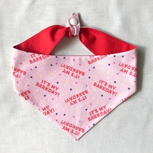 "It's My Bark Day" Reversible Bandana