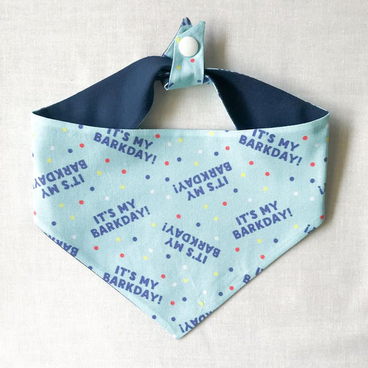 "It's My Bark Day" Reversible Bandana