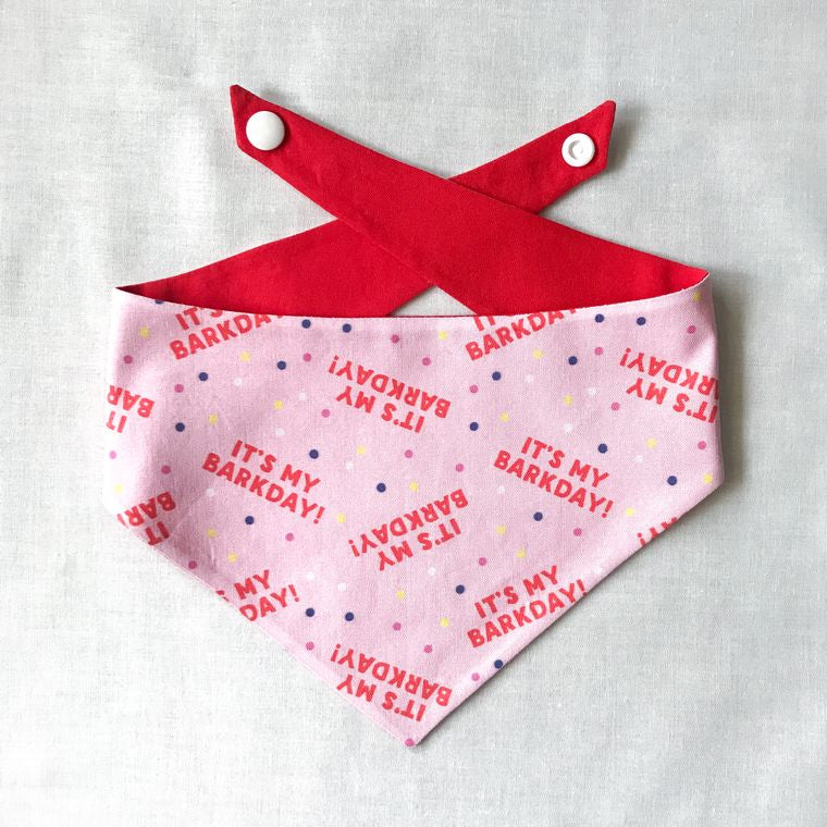 "It's My Bark Day" Reversible Bandana