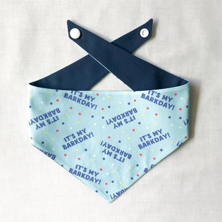 "It's My Bark Day" Reversible Bandana