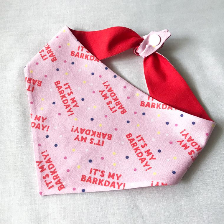 "It's My Bark Day" Reversible Bandana